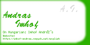 andras imhof business card